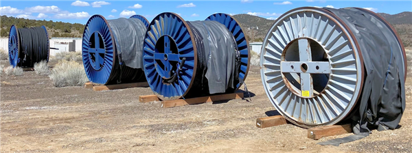 Lot Of Unused Aetna 25 Kv, 3 Conductor Copper, Premium Design, #1 Awg Underground Power Cable, Approximately 5,315 Feet Total)